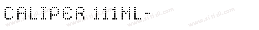 CALIPER 111ML字体转换